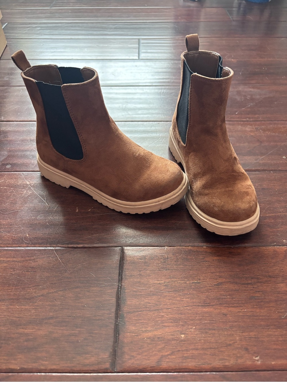 Girls Crewcuts Boot in Brown Suede